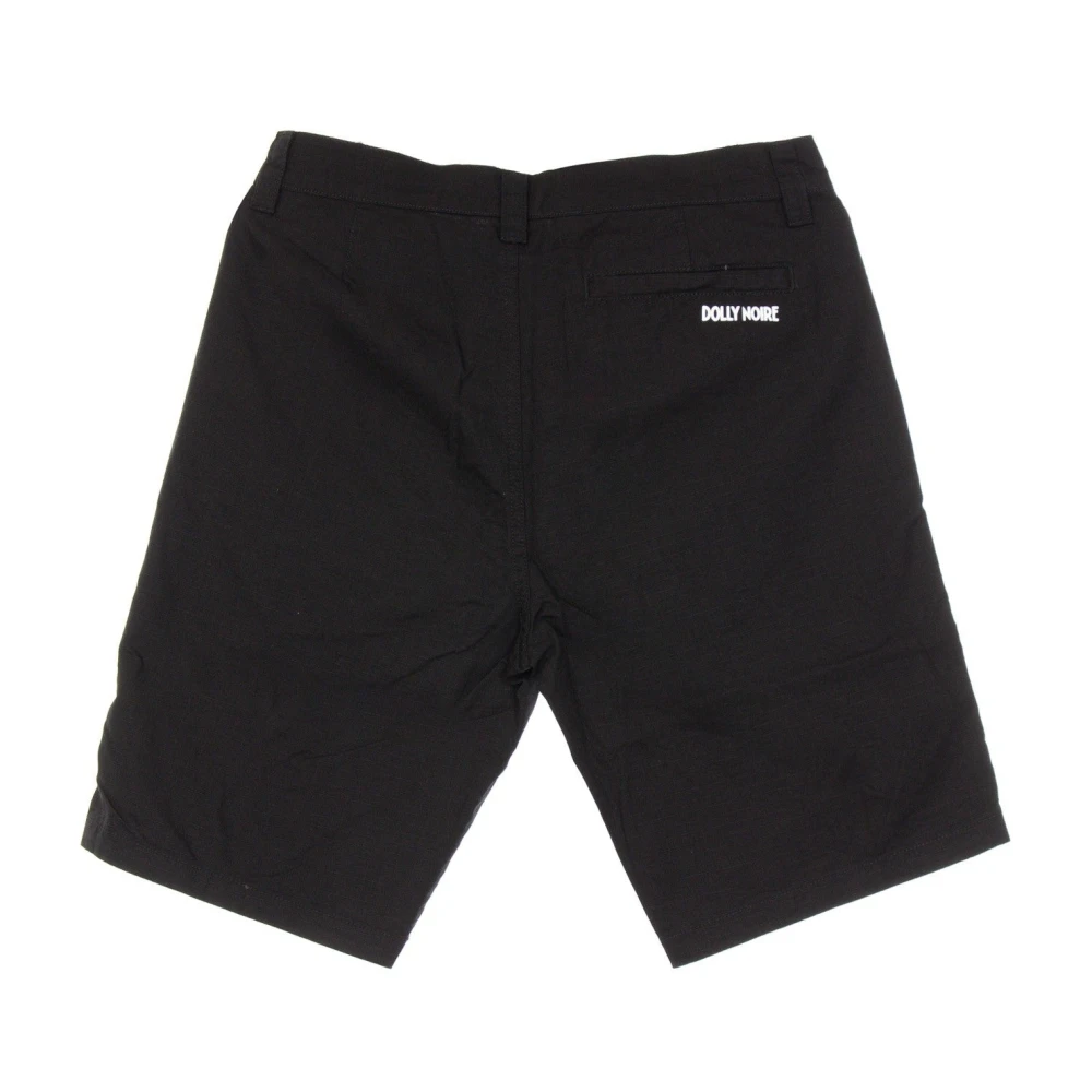 Dolly Noire Zwarte Ripstop Shorts Regular Fit Lichtgewicht Black Heren