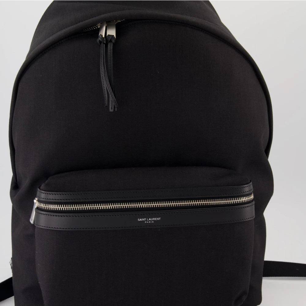 Saint Laurent City Rugzak Lente-Zomer 2025 Black Heren