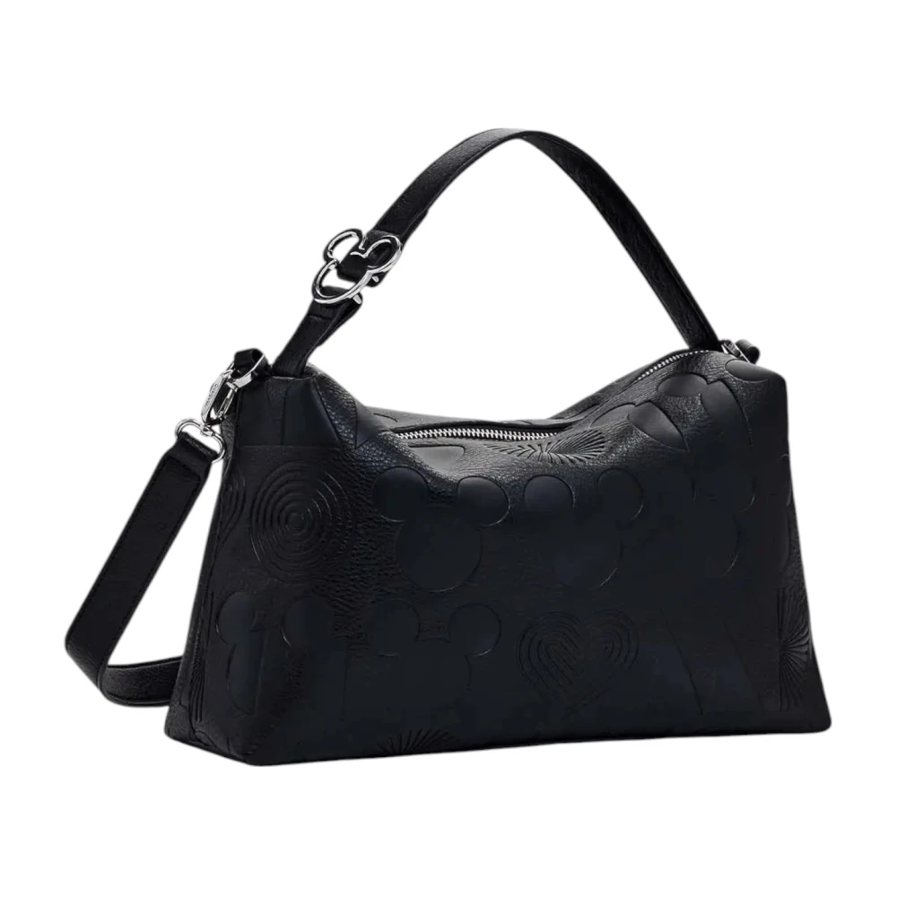 Desigual Lente Zomer Dames Middelgrote Tassen Collectie Black Dames