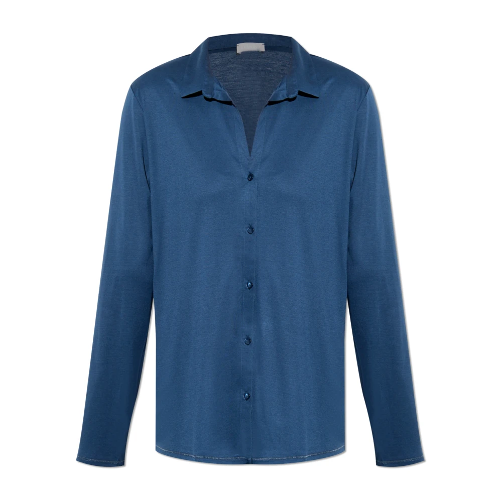 Hanro Shirt Grand Central Blue Dames