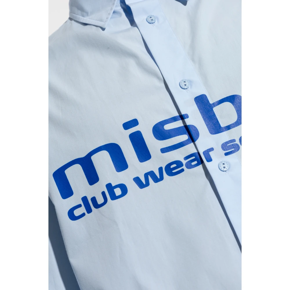Misbhv Gedrukt overhemd Blue Heren