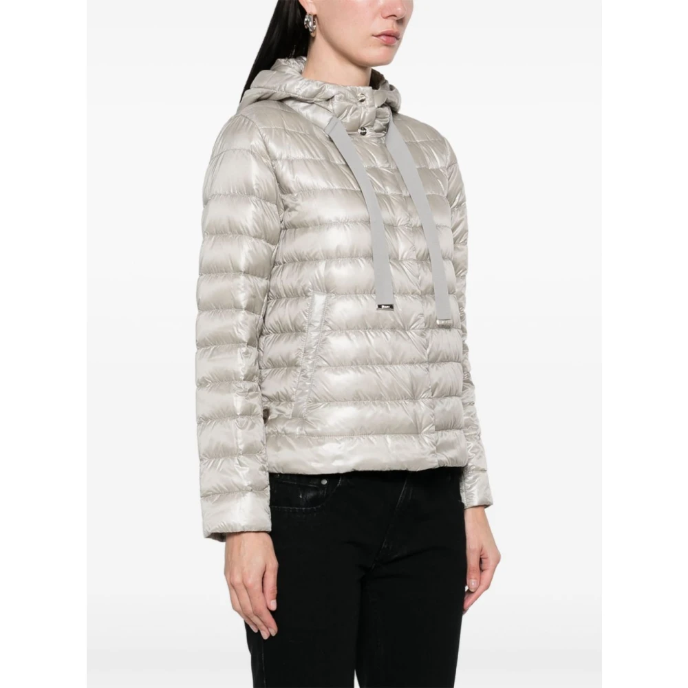 Herno Grijze Jas Beige Dames