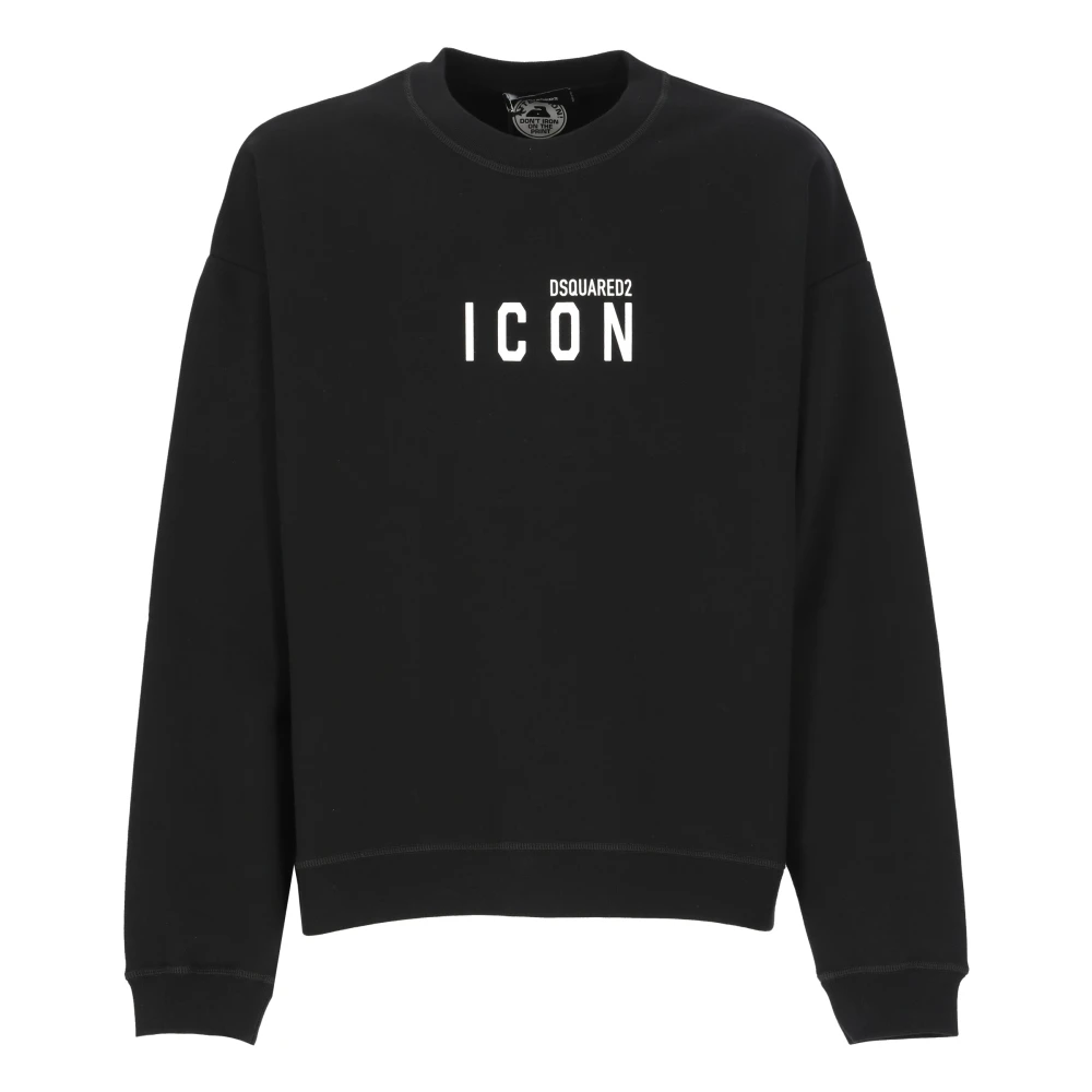 Dsquared2 Zwarte Crew Neck Sweatshirt Black Heren