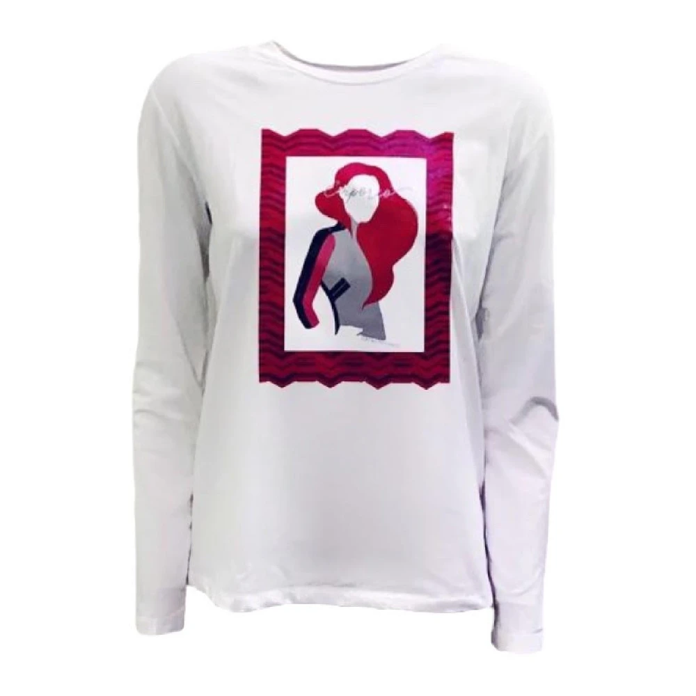 Emporio Armani Donna Bianco Top, S, New,