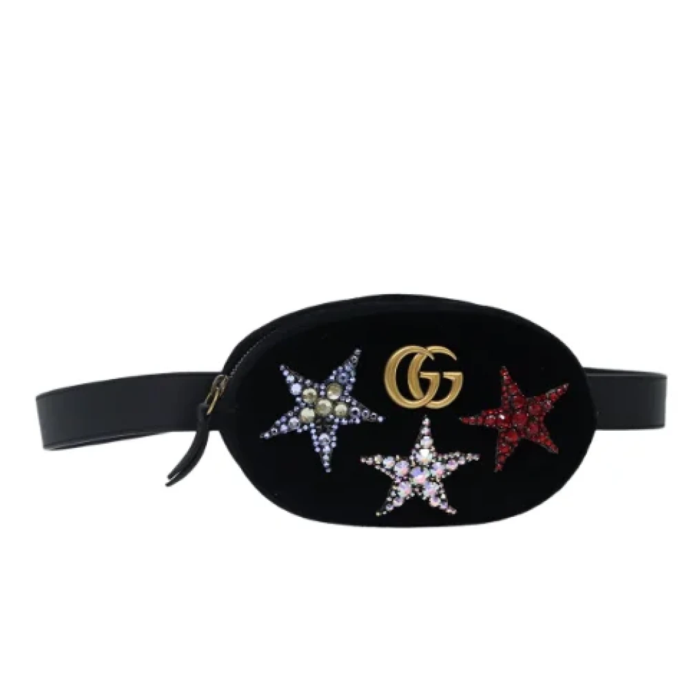 Gucci Vintage Pre-owned Canvas crossbody-bags Black Dames