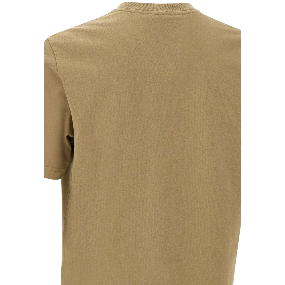 Maison Kitsuné Vos Logo Katoenen T-shirt Bruin Brown Heren