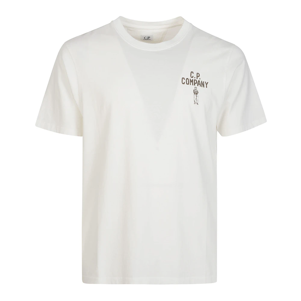 C.p. Company Men's White T-Shirts, L, British Sailor T-Shirt