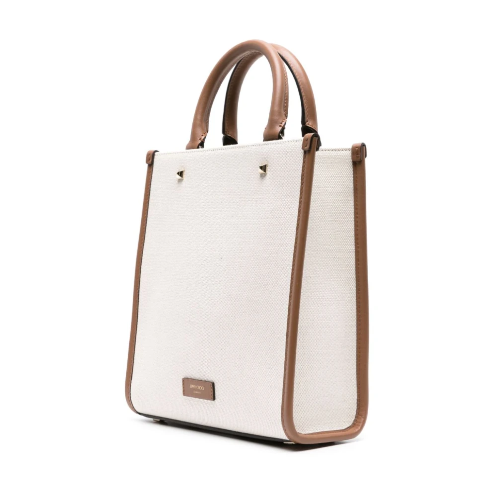 Jimmy Choo Beige Gerecyclede Katoenen Tas Beige Dames