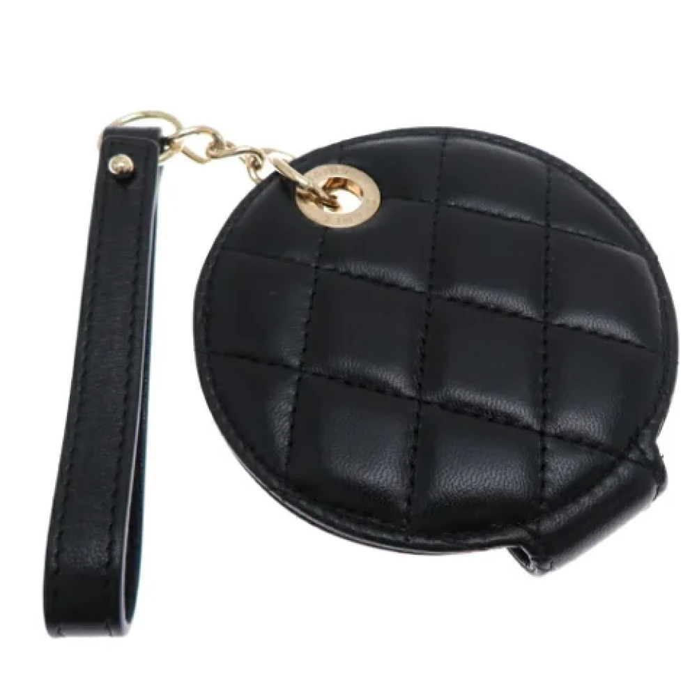 Chanel Vintage Pre-owned Leather home-office Black Dames