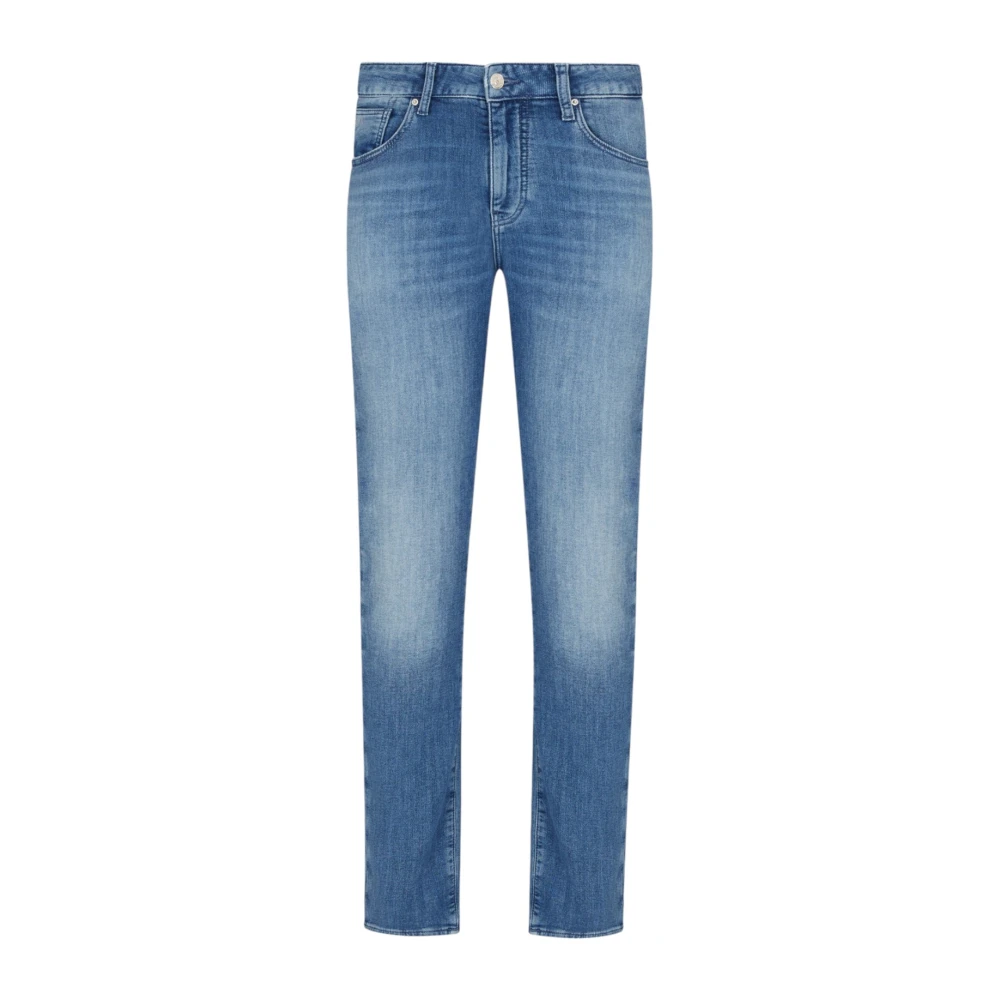 Armani Exchange Men's Blue Slim Fit Jeans, W28, Medium Denim Jeans