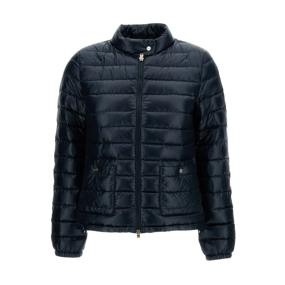 Herno Women's Blue High-Collar Puffer Jacket