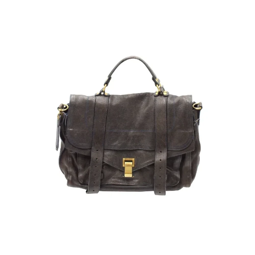 Proenza Schouler Pre-owned Leather handbags Gray Dames