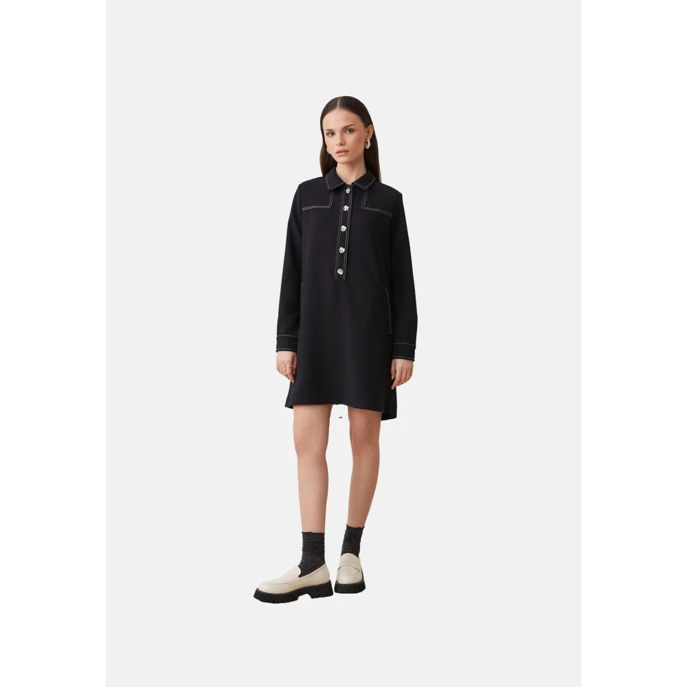 Suncoo Elegante Jurk voor Vrouwen Black Dames