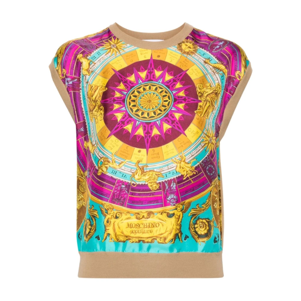 Moschino Horoscoop Print Sweaters Multicolor Dames