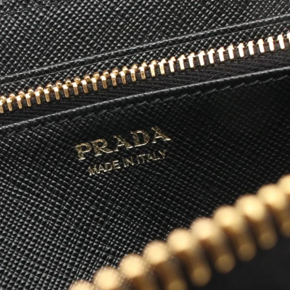 Prada Vintage Pre-owned Nylon wallets Black Dames