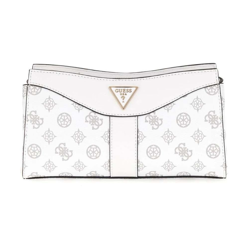 Guess White Nolana Sml Girlfrien Logo Clutch - Female - Clutches - One Size - Bags