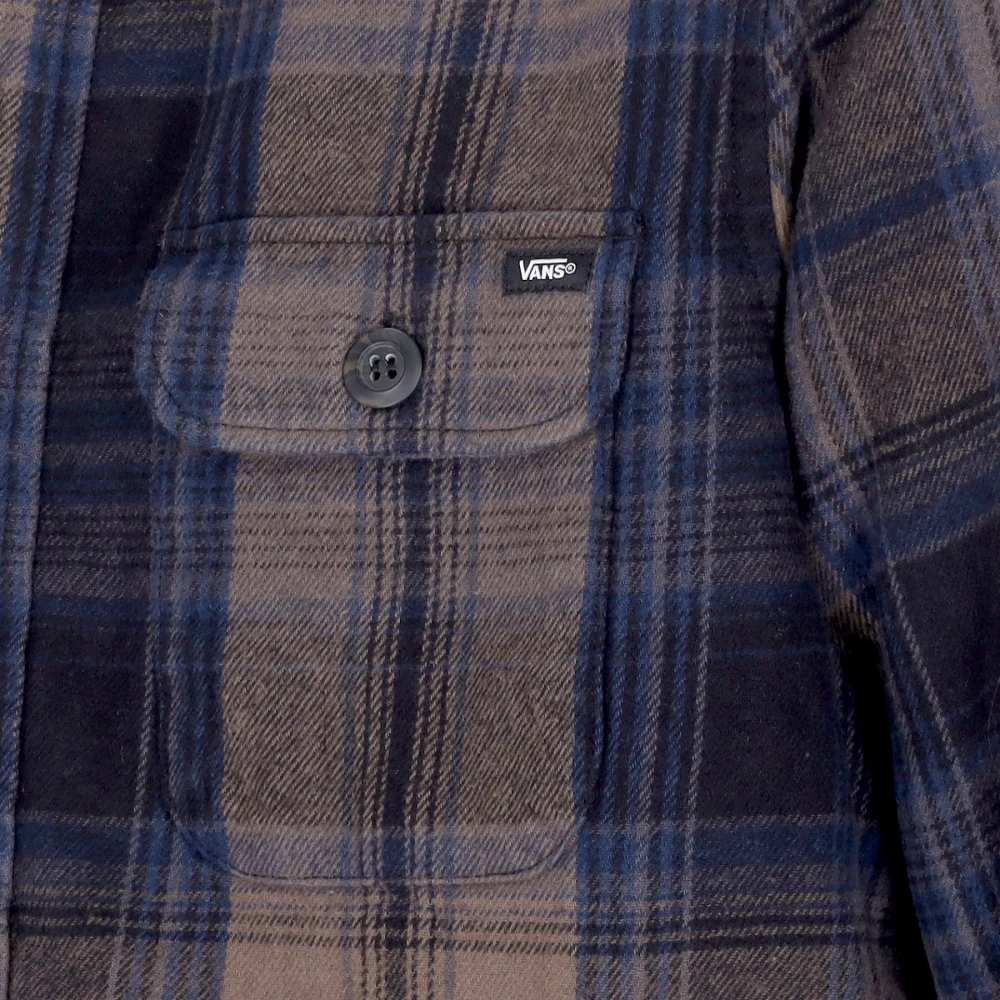 Vans Sherpa Gevoerde Flanellen Shirt Zwart Blue Heren