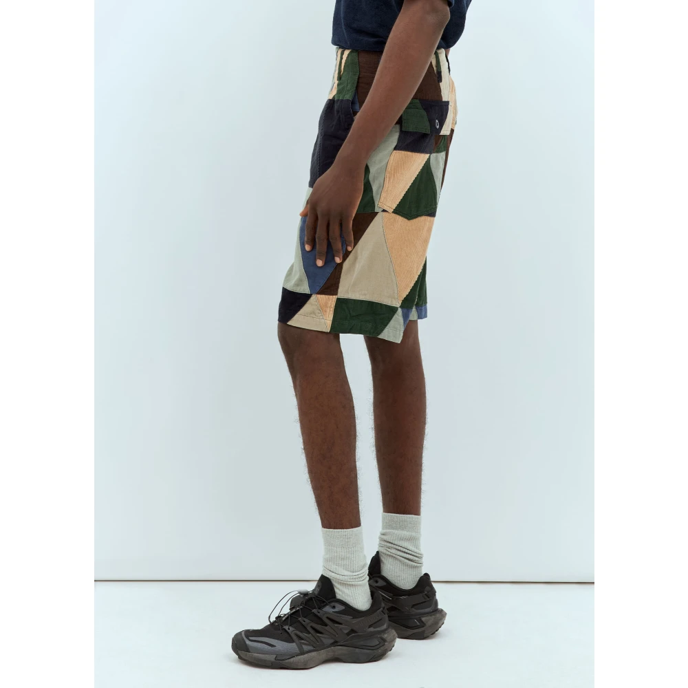 Engineered Garments Patchwork Katoenen Twill Shorts Multicolor Heren