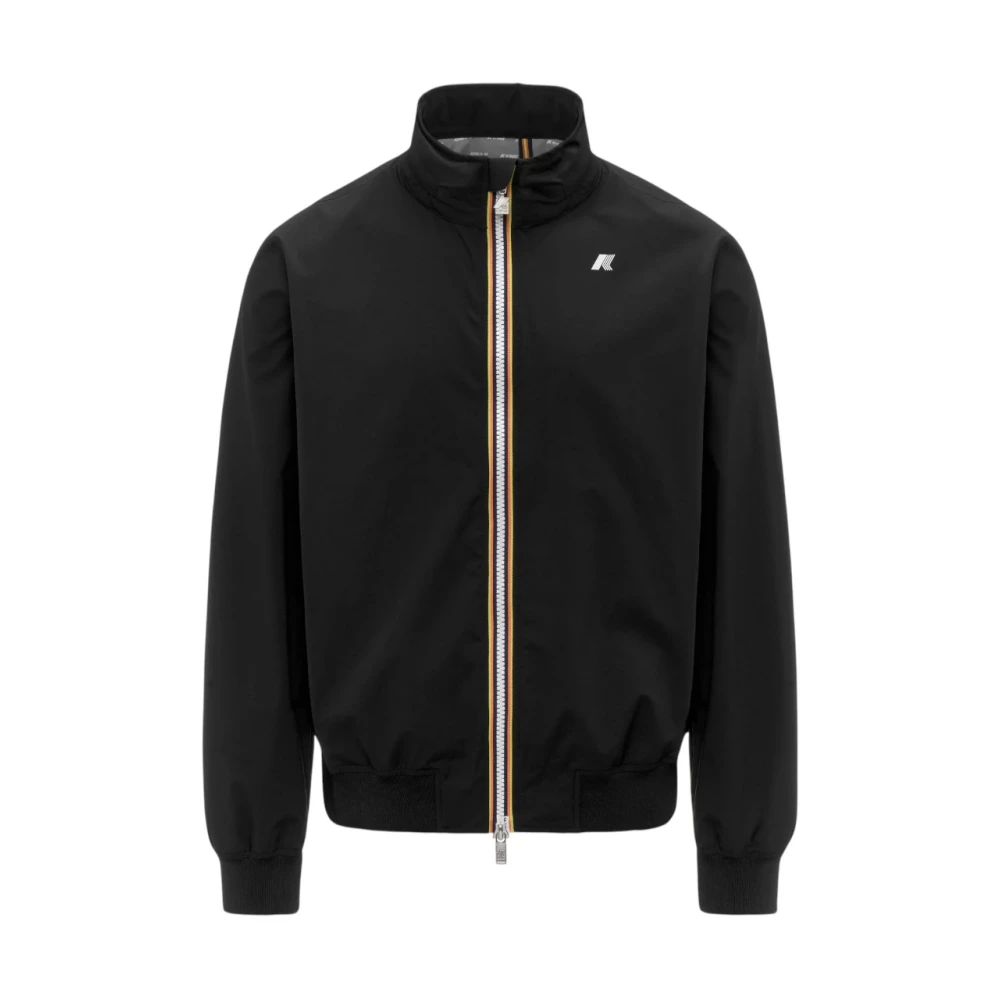 K-Way Men's Black Bomber Jackets, M, Arsene Bomber
