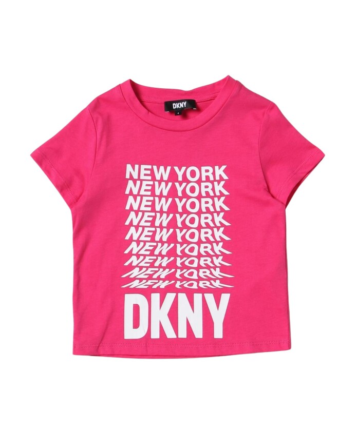 enfants-fuchsia-t-shirt-graphique-manches-courtes