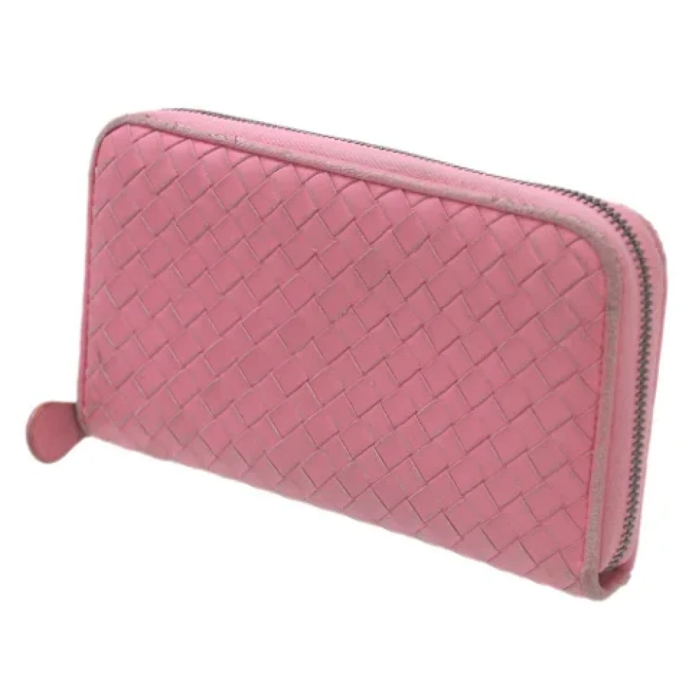 Bottega Veneta Vintage Pre-owned Fabric wallets Pink Dames