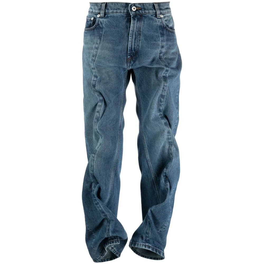 Y Project Wire Wide-Leg Jeans Blue Heren