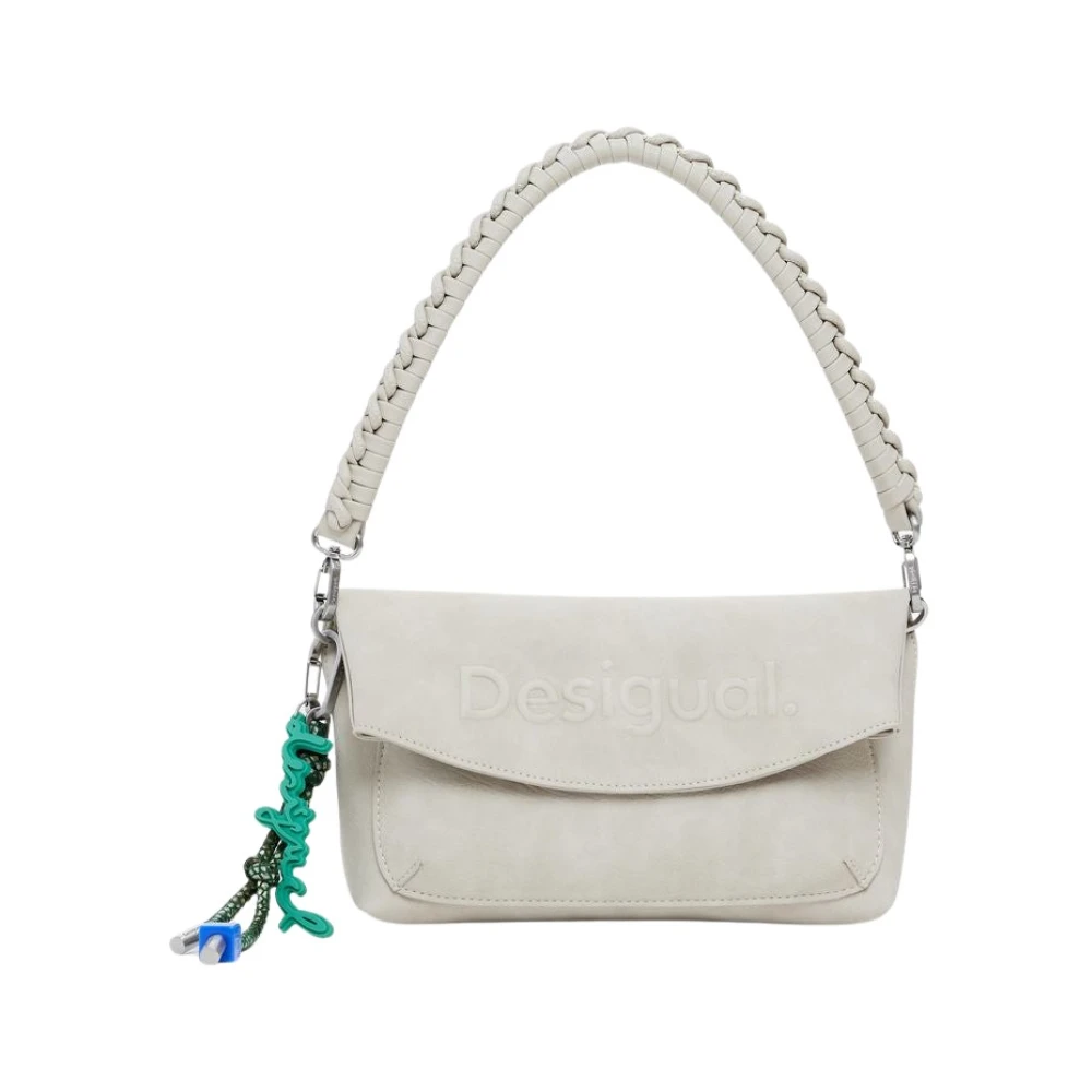 Desigual Donna Beige Borse, Taglia Unica, New,