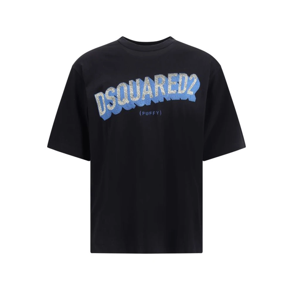 Dsquared2 Men's Black T-Shirts, Xl, Cotton T-Shirt