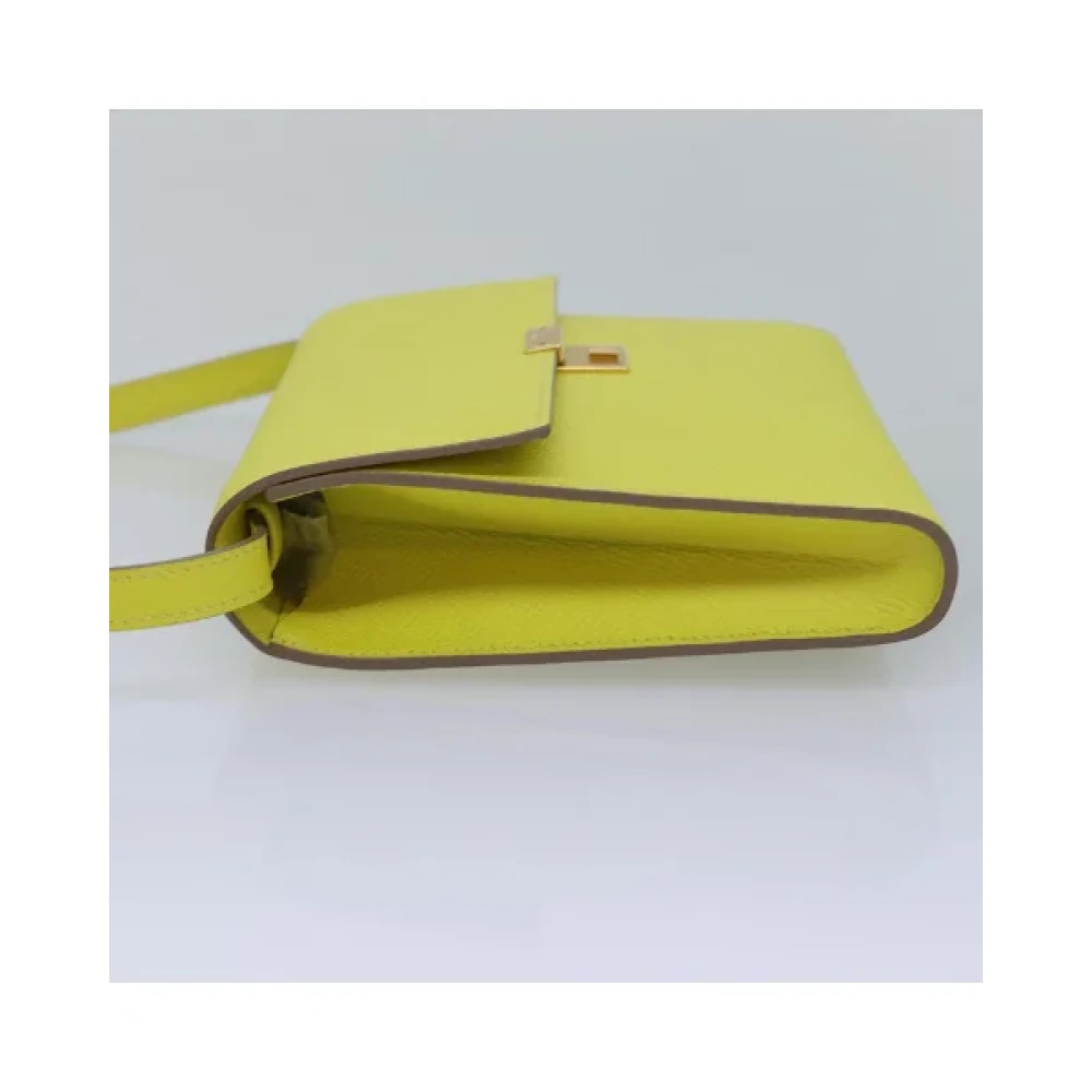 Hermès Vintage Pre-owned Leather shoulder-bags Green Dames