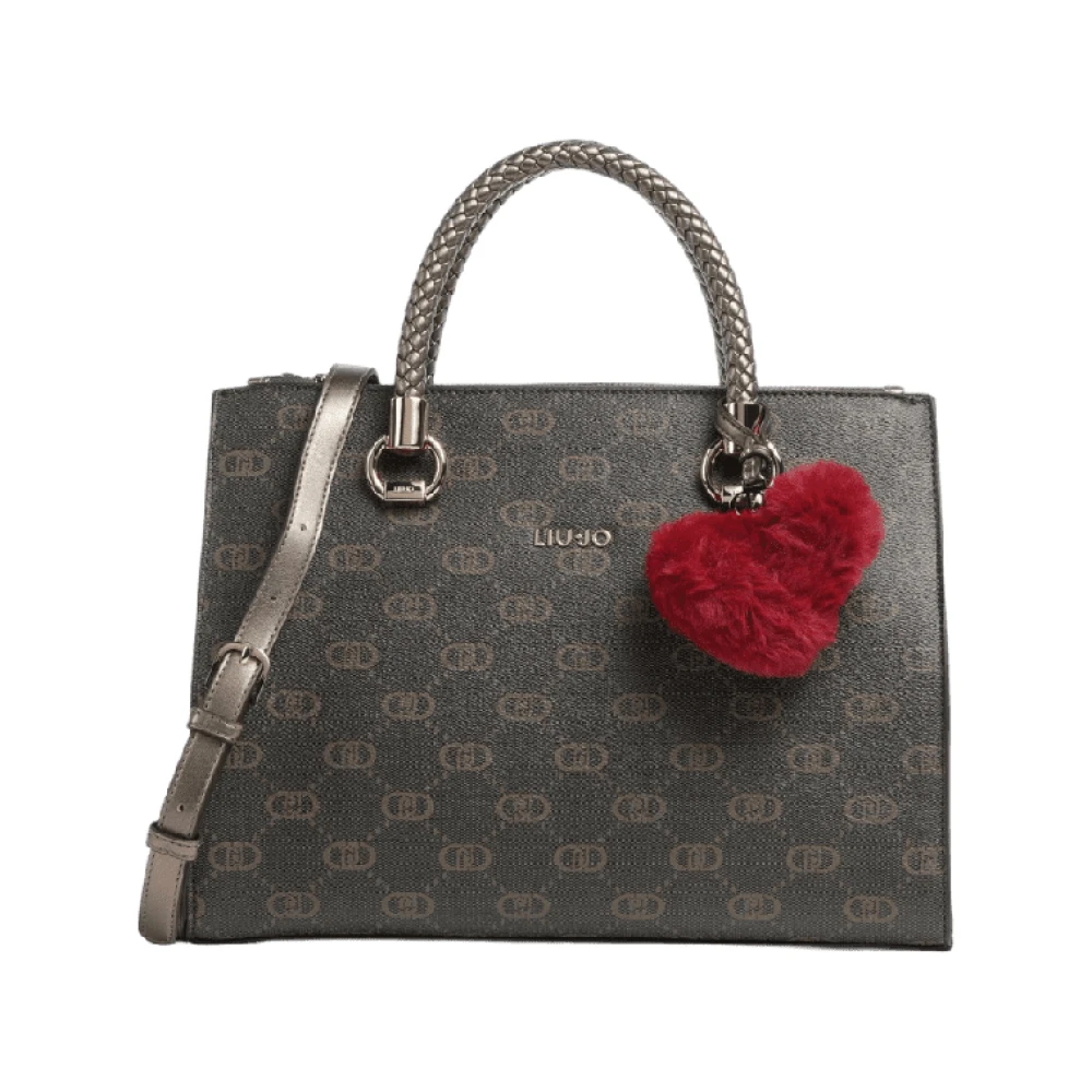 Liu Jo Dubbele Rits Mokka Satchel Handtas Brown Dames