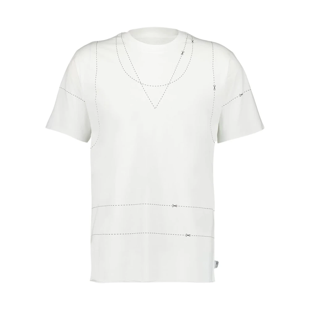 Mm6 Maison Margiela Hombre Blanco Camisetas, Talla: S