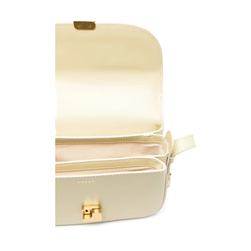 Soeur Gele Schoudertas met Push-Lock Yellow Dames