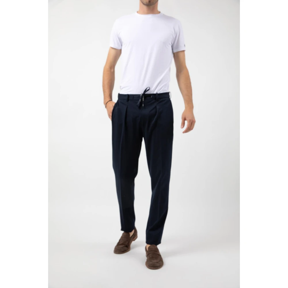 Circolo 1901 Piquet Geplooide Broek Blue Heren