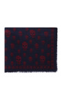 skull-motif-silk-scarf