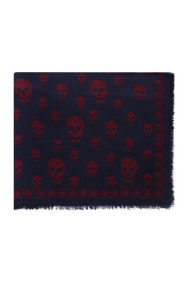 skull-motif-silk-scarf