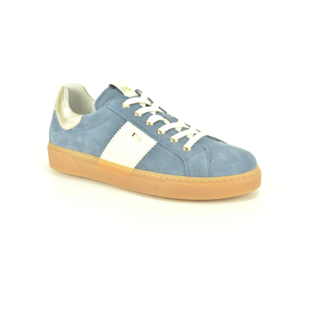 Nerogiardini suède Sneaker N. gumZ Dames Schoenen Blauw