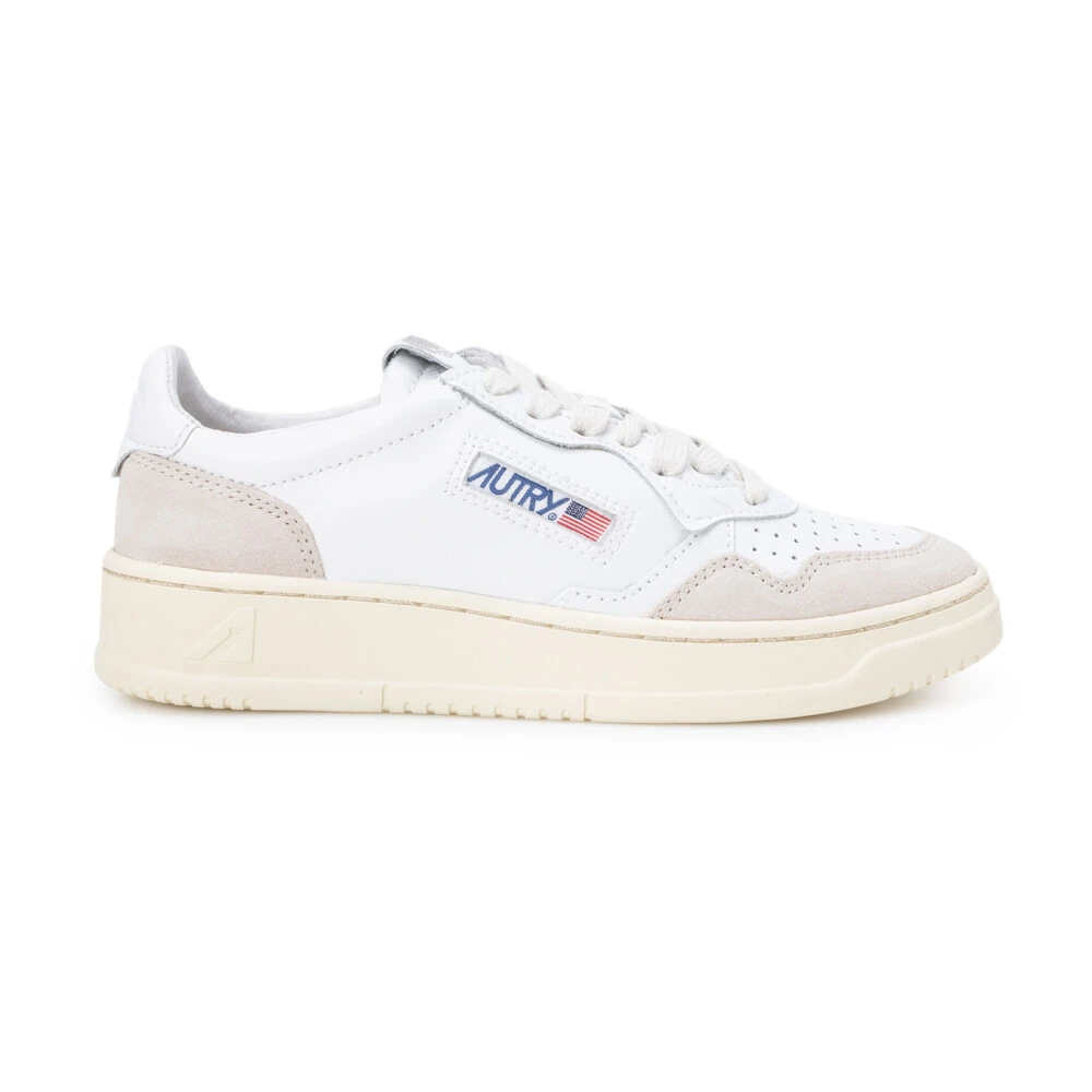Autry White Sneakers, Female, 6 Uk, Medalist Low Trainers