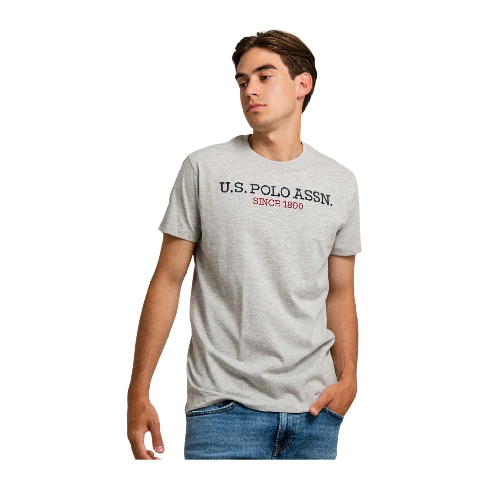 U.s. Polo Assn. Heren T-shirt 49351-P63B-188 Grijs Regular Fit Gray Heren