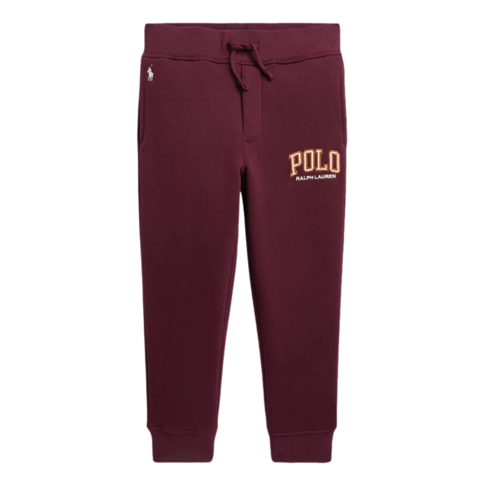 Ralph Lauren Barn Bordeaux Elastisk Midja Byxor Red, Pojke