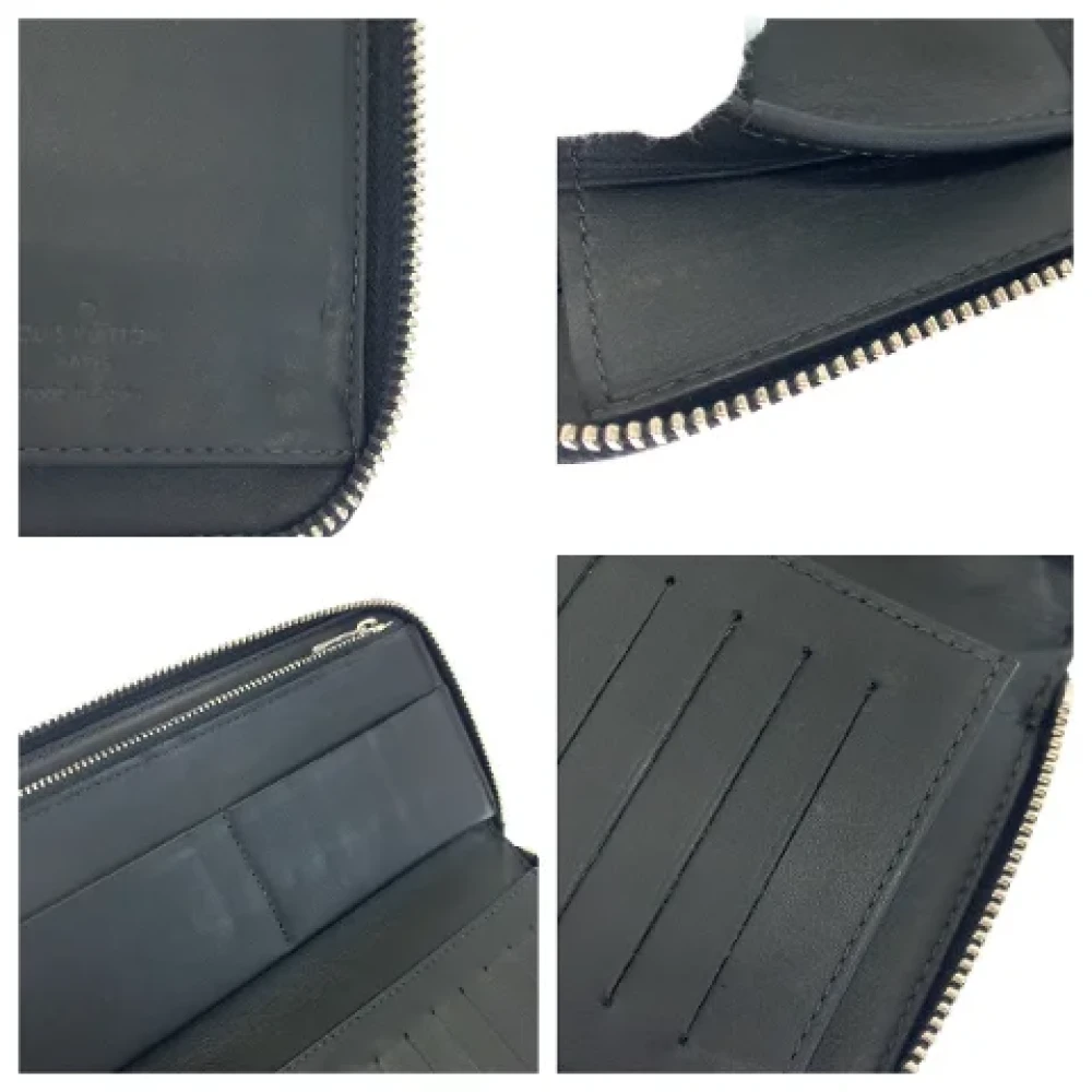 Louis Vuitton Vintage Pre-owned Canvas wallets Gray Heren