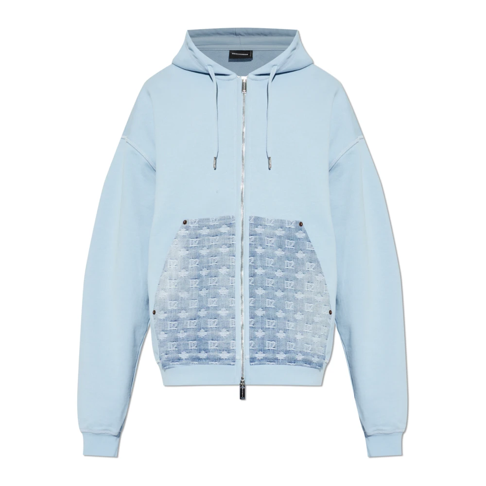 Dsquared2 Blue Zip-Throughs, Male, 2XL, The Hoodie