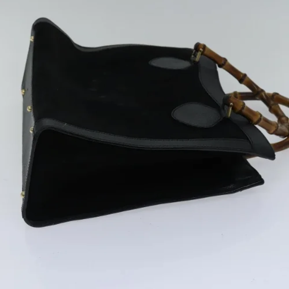 Gucci Vintage Pre-owned Suede handbags Black Dames