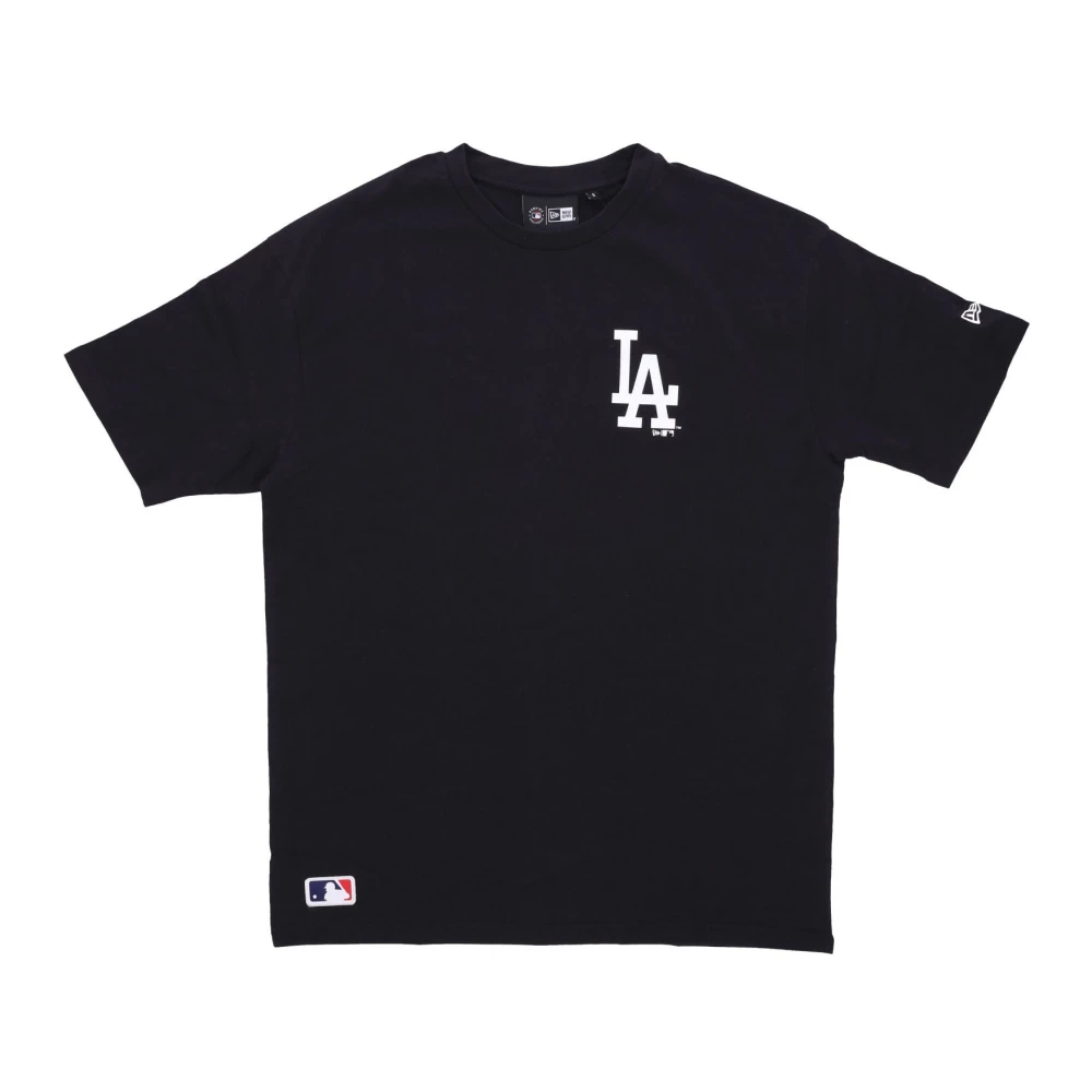 New era Dodgers Oversized Tee Zwart Wit Black Heren
