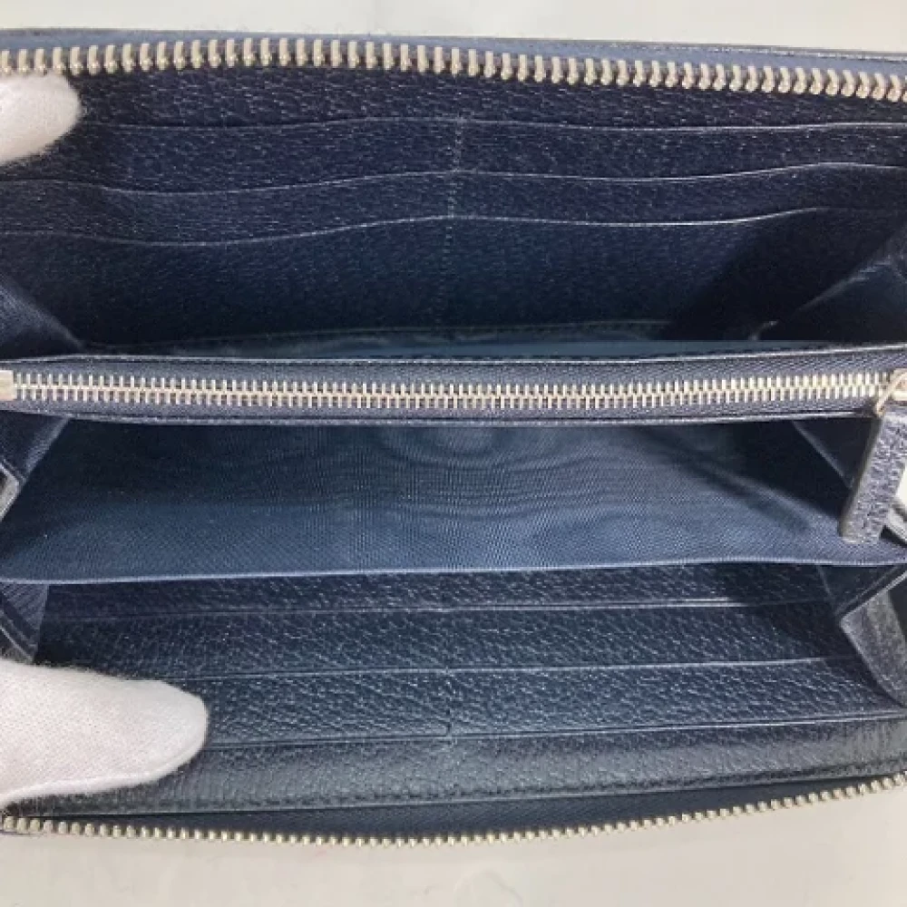 Gucci Vintage Pre-owned Canvas wallets Blue Dames