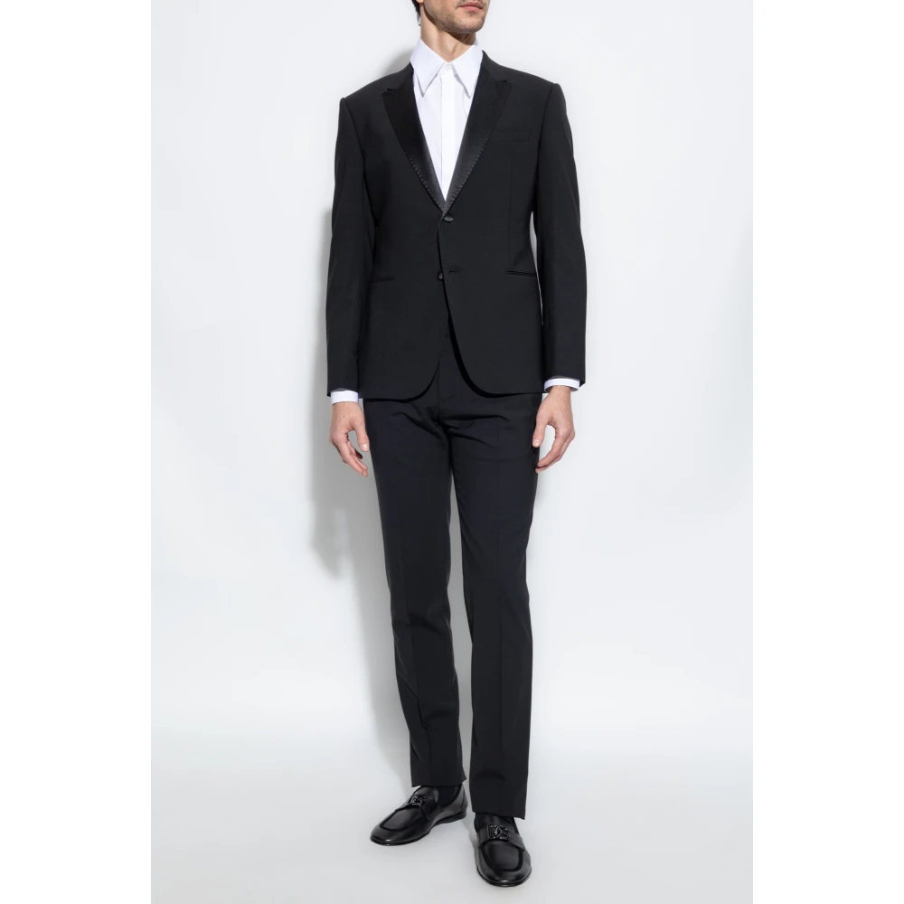 Emporio Armani Wollen pak Black Heren