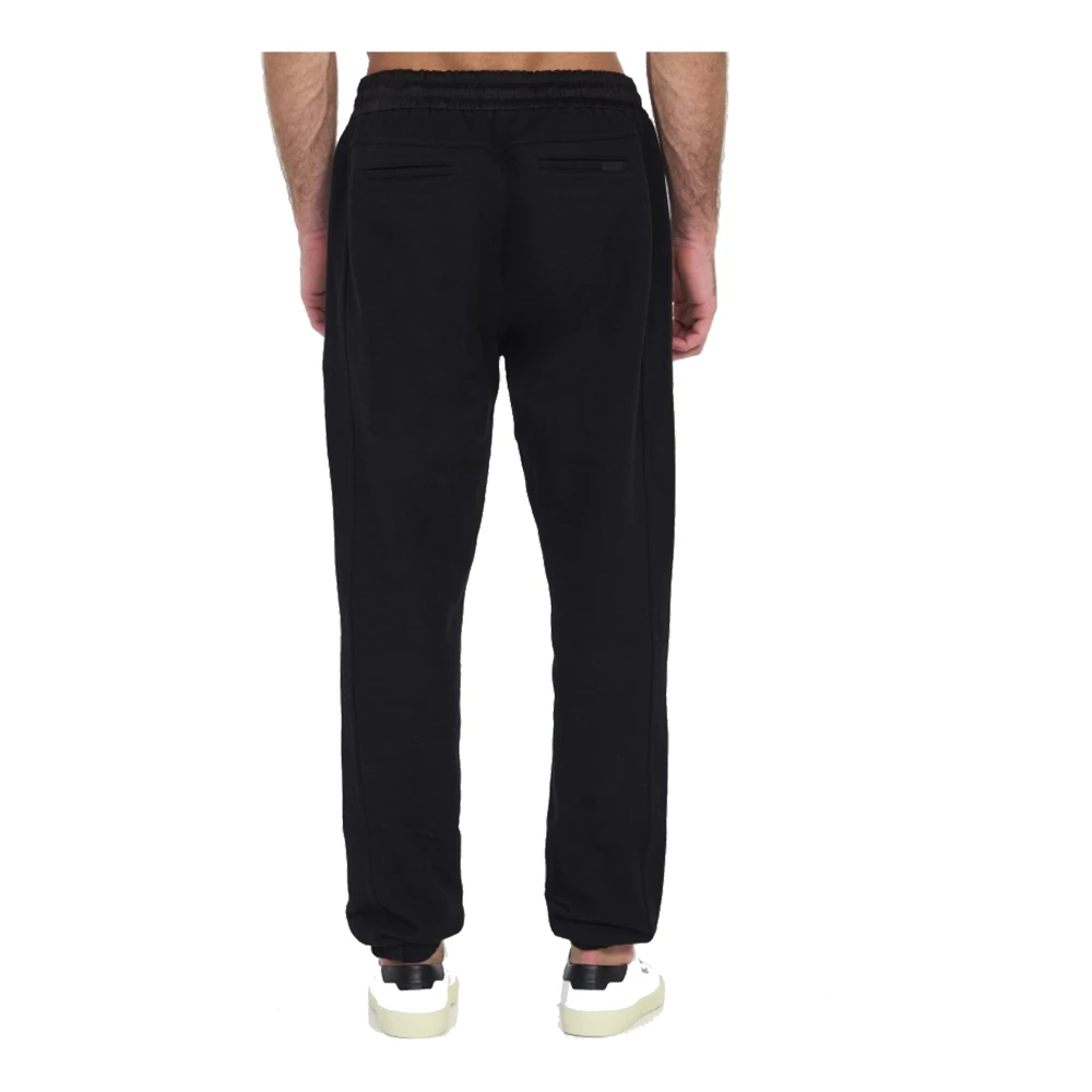 Saint Laurent Zwarte Joggingbroek Aw24 Black Heren