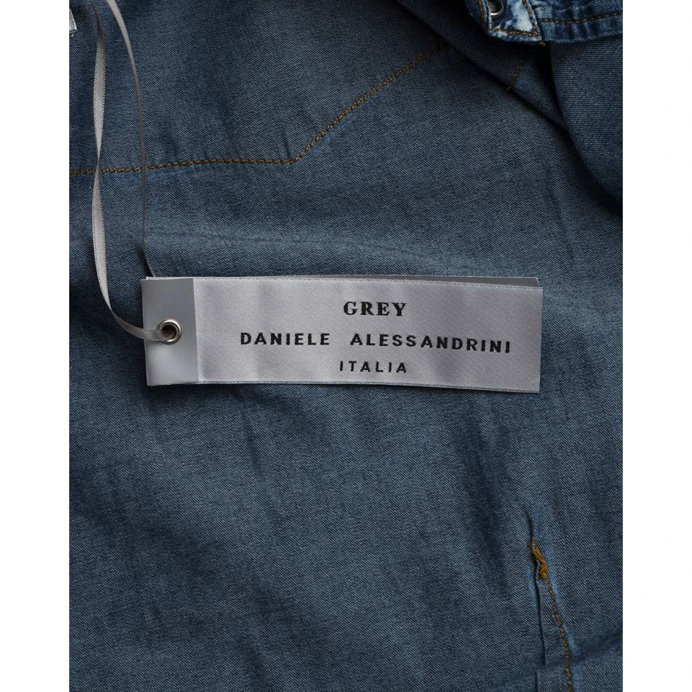 Daniele Alessandrini TRE Shirt Blue Heren