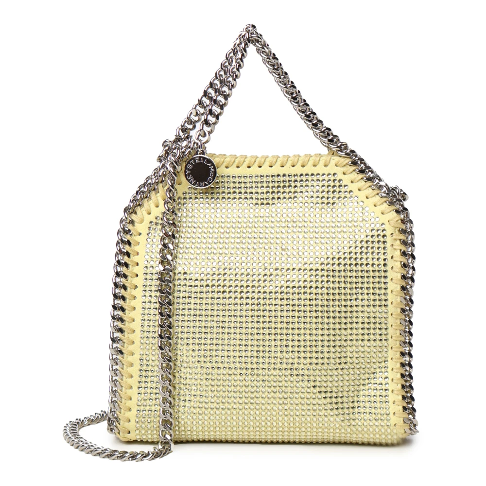 Stella Mccartney Gele Kristal Ketting Schoudertas Yellow Dames