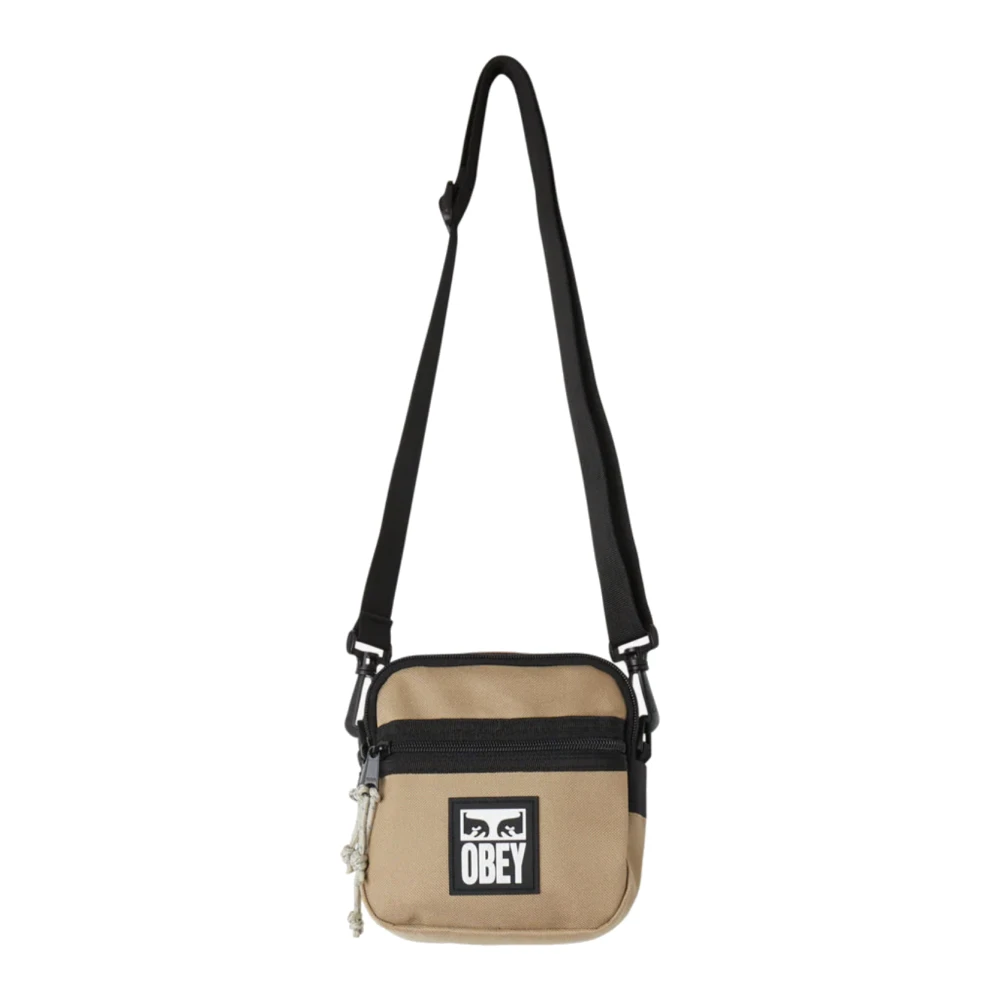 Obey Men's Brown Small Messenger Bag Caramel