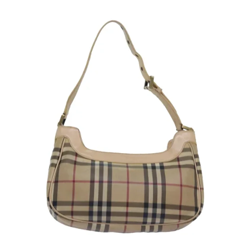 Burberry Vintage Pre-owned Leather shoulder-bags Beige Dames